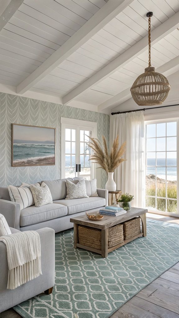 serene coastal grey decor