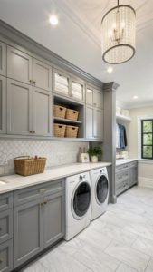15 Stunning Grey Laundry Room Ideas for Your Home