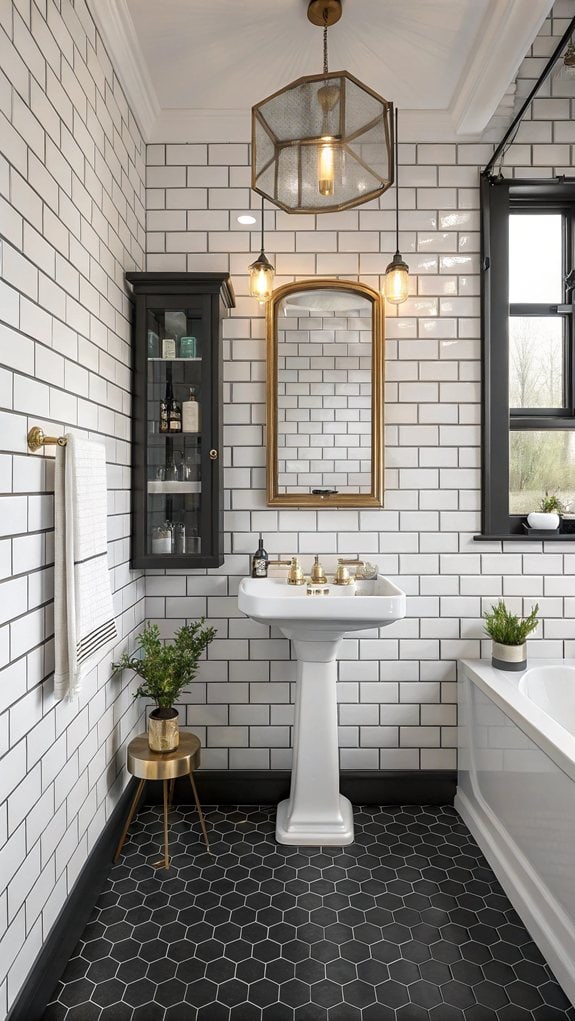 subway tile design feature