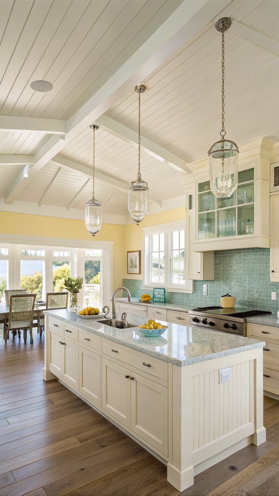 sunny coastal kitchen aesthetic