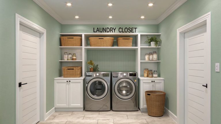 unique laundry closet designs