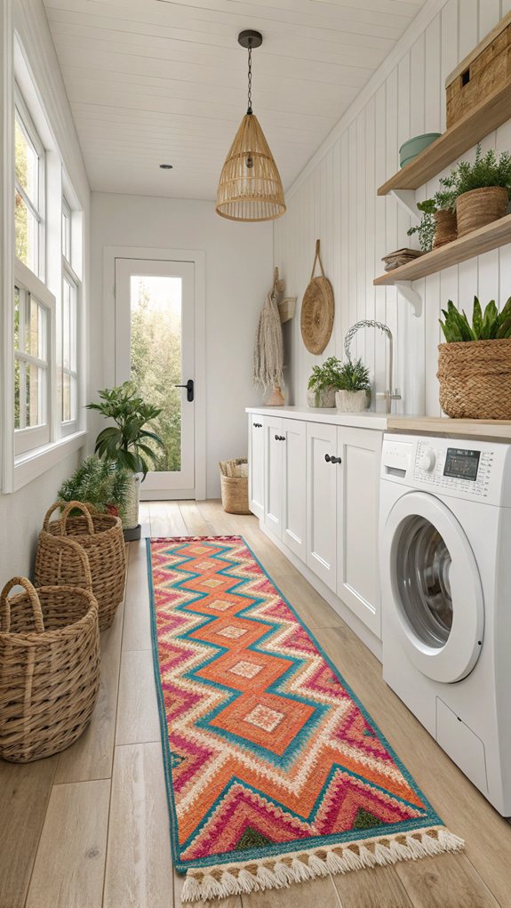 vibrant bohemian patterned runners