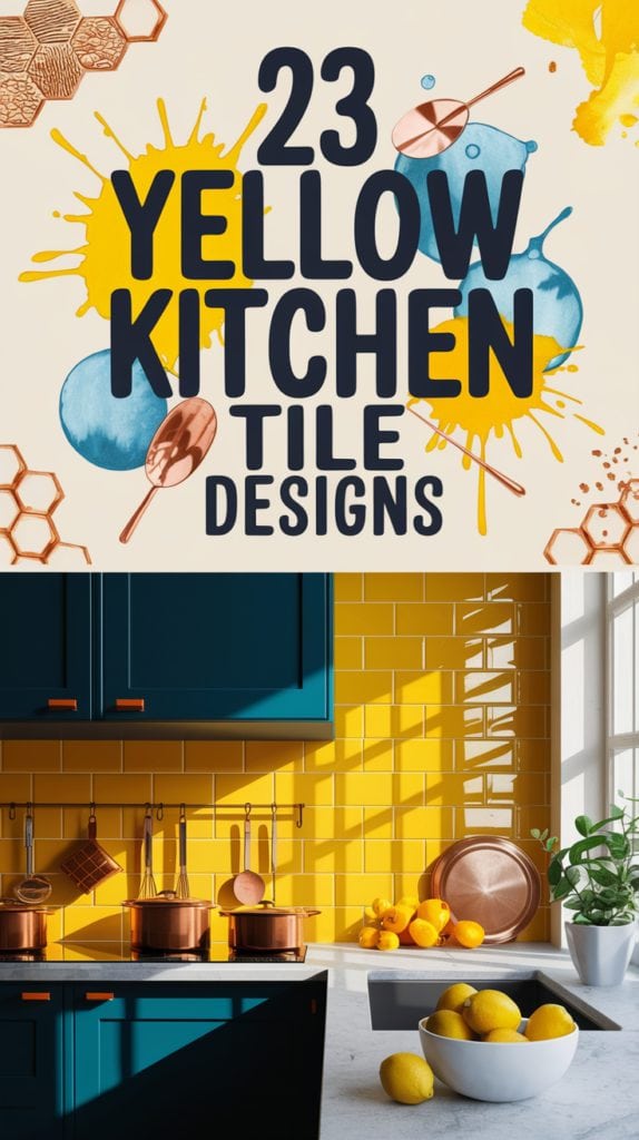 23 Stunning Yellow Kitchen Tile Designs for Your Home