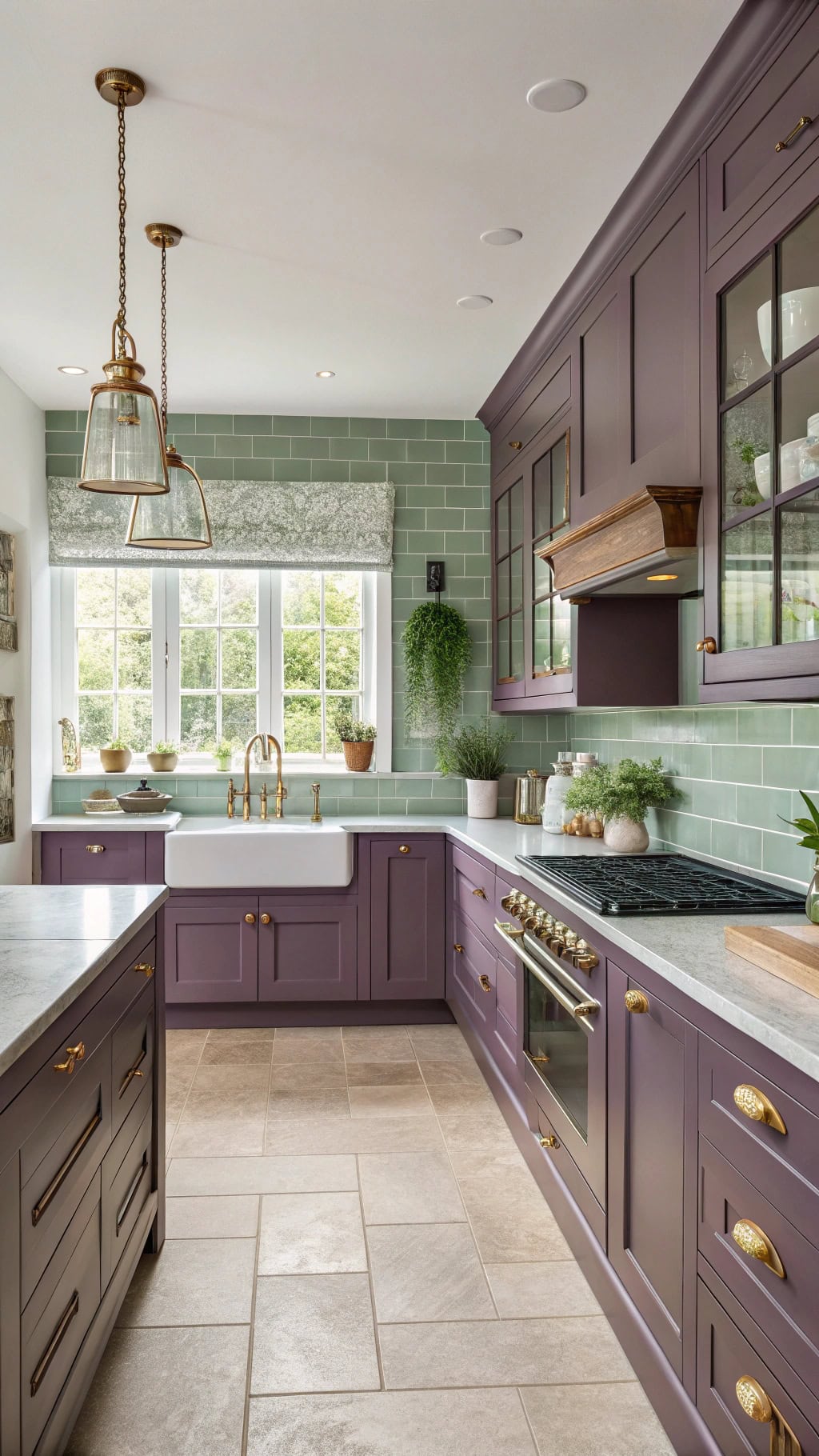 aubergine herb garden kitchen