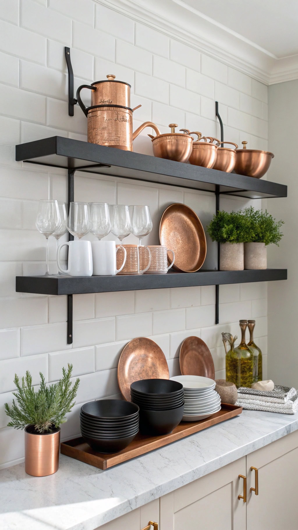 black open shelving brackets