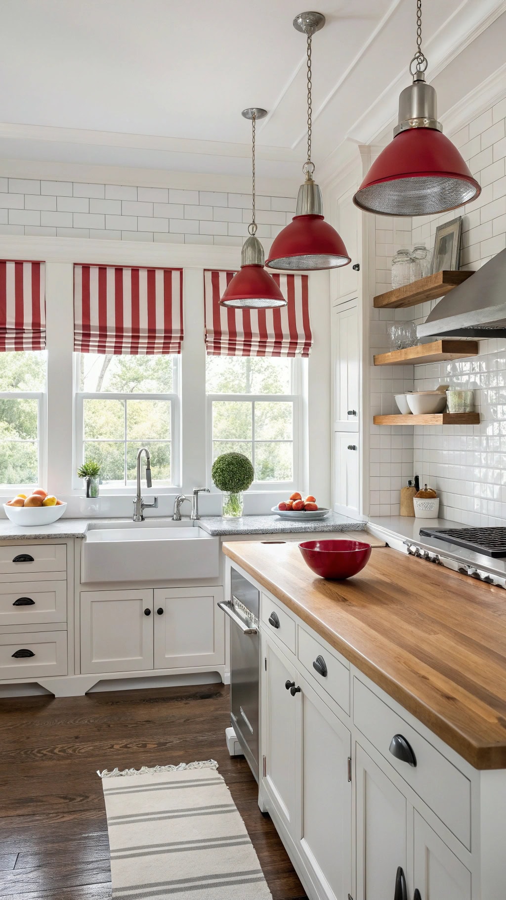 bold striped window coverings