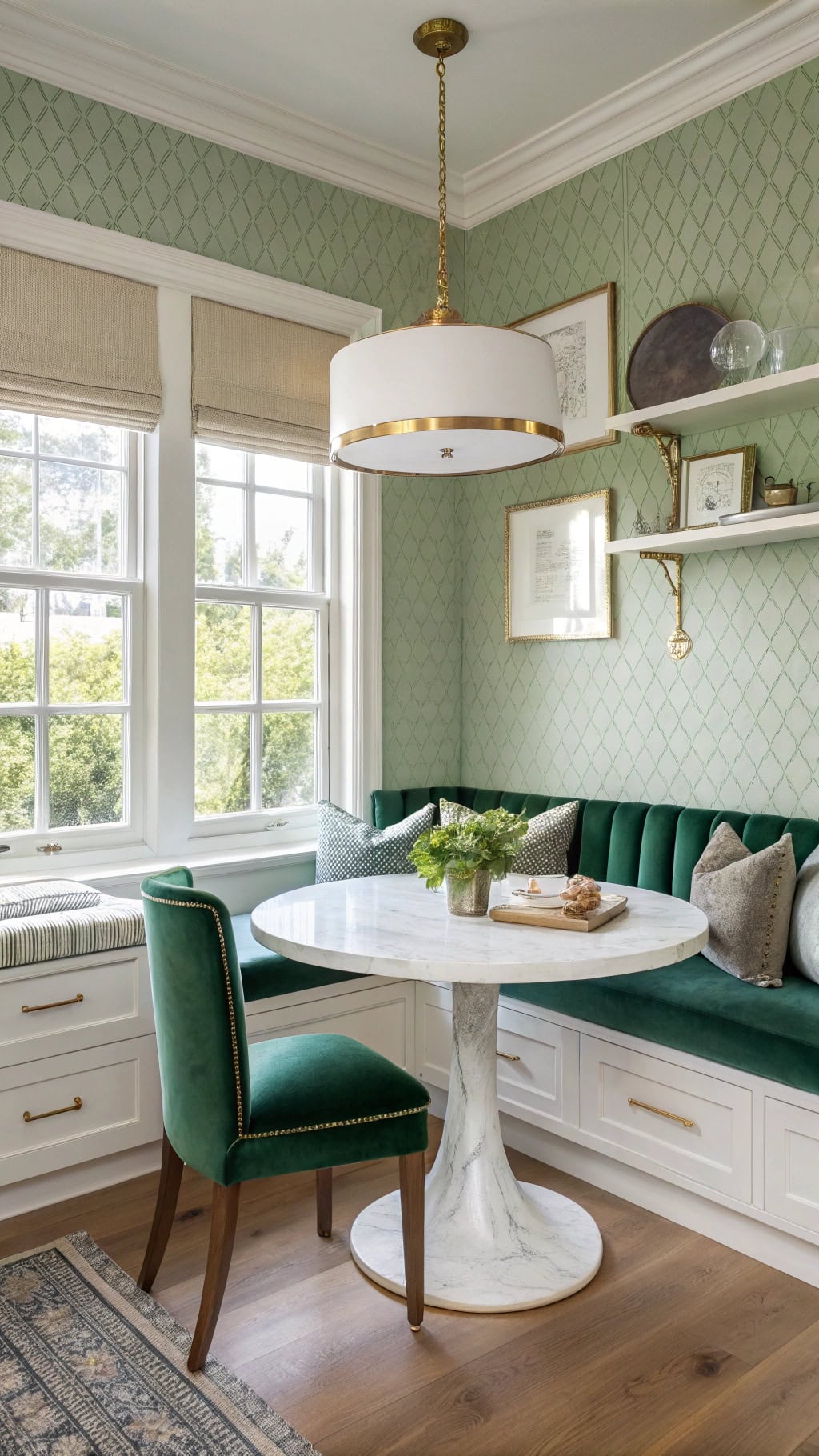 brass accents in kitchen