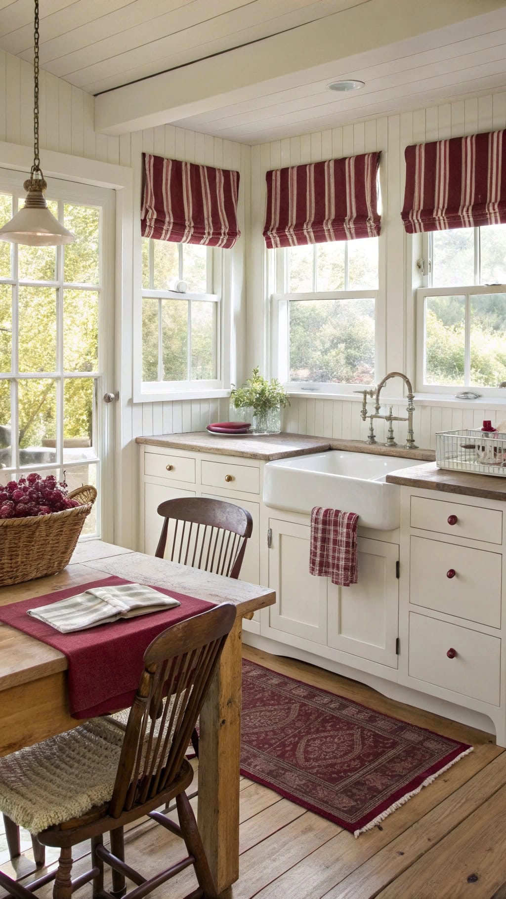 burgundy kitchen textile designs