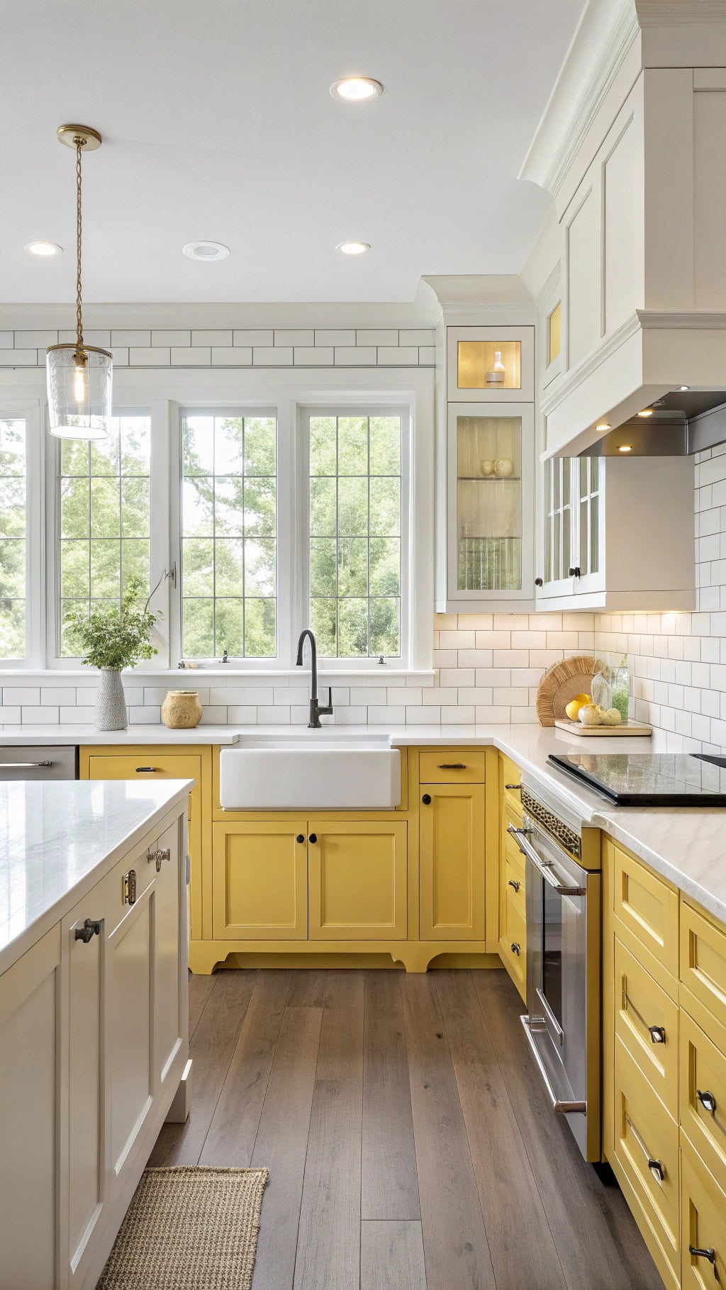 butter yellow kitchen design