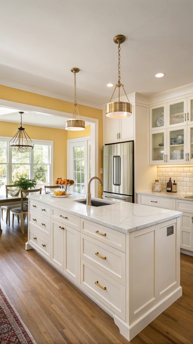 butter yellow kitchen designs