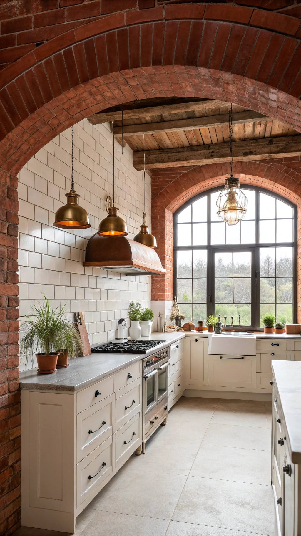 charming retro brick design