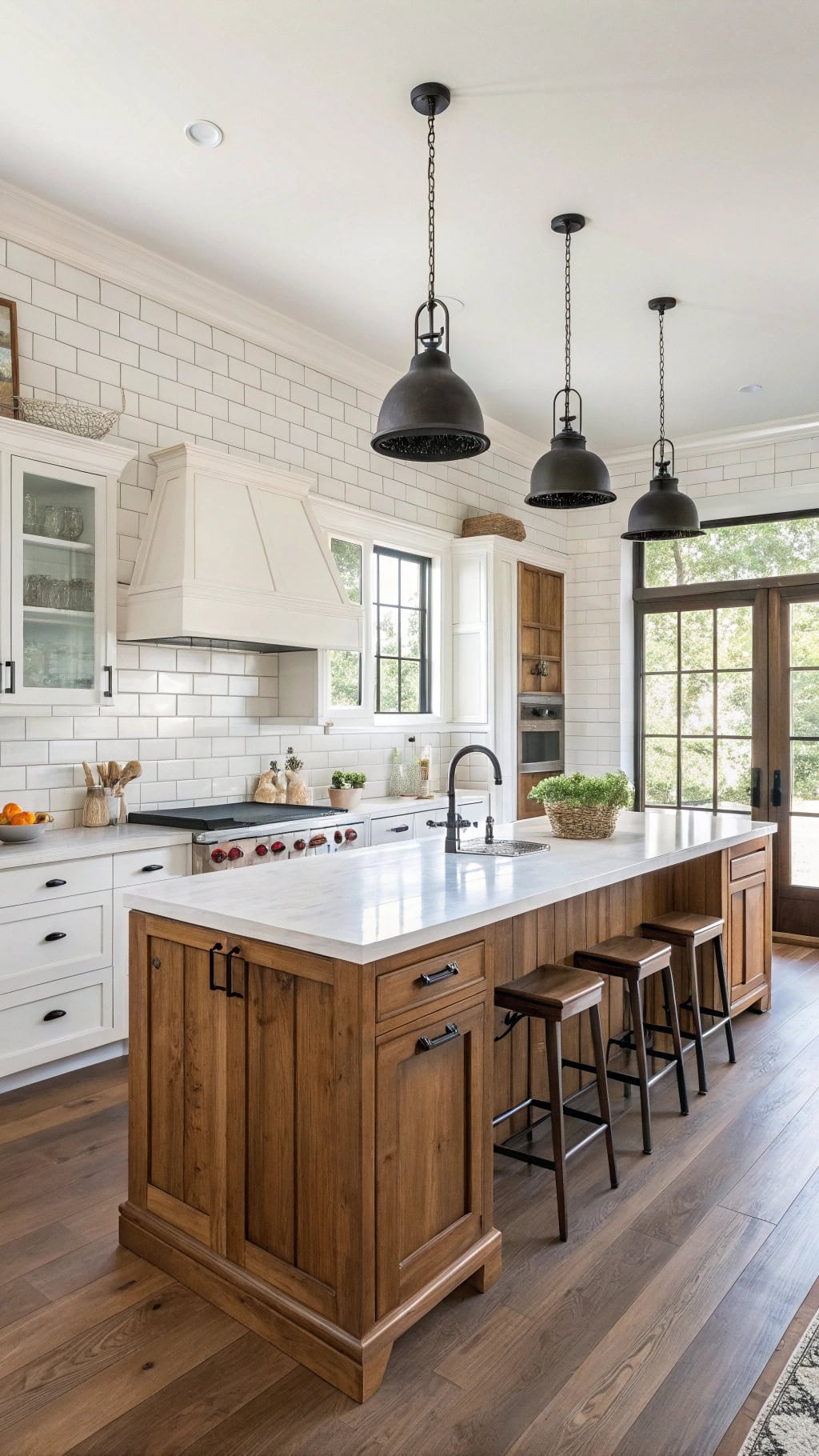 charming rustic farmhouse kitchen