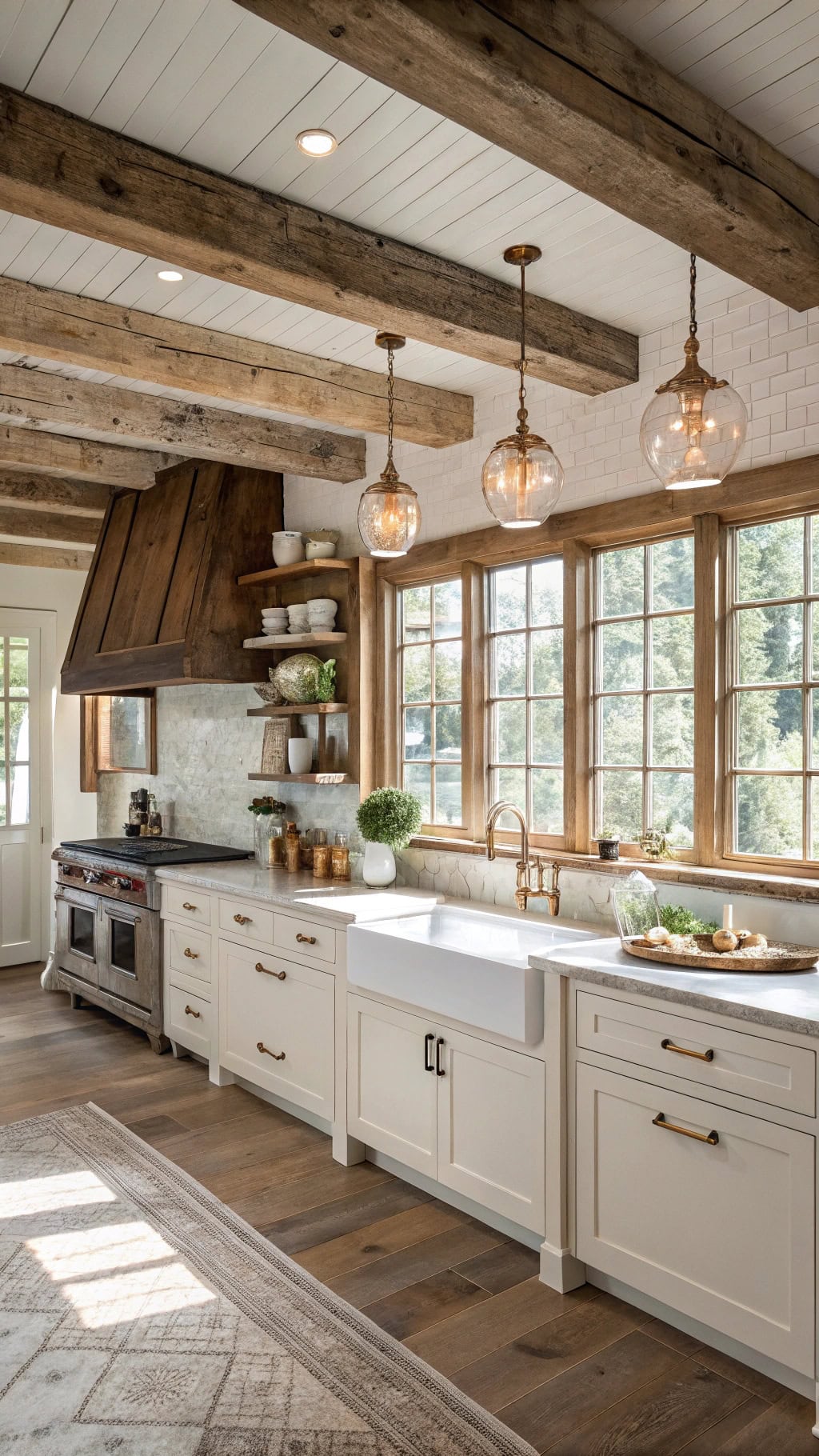 chic farmhouse style kitchen