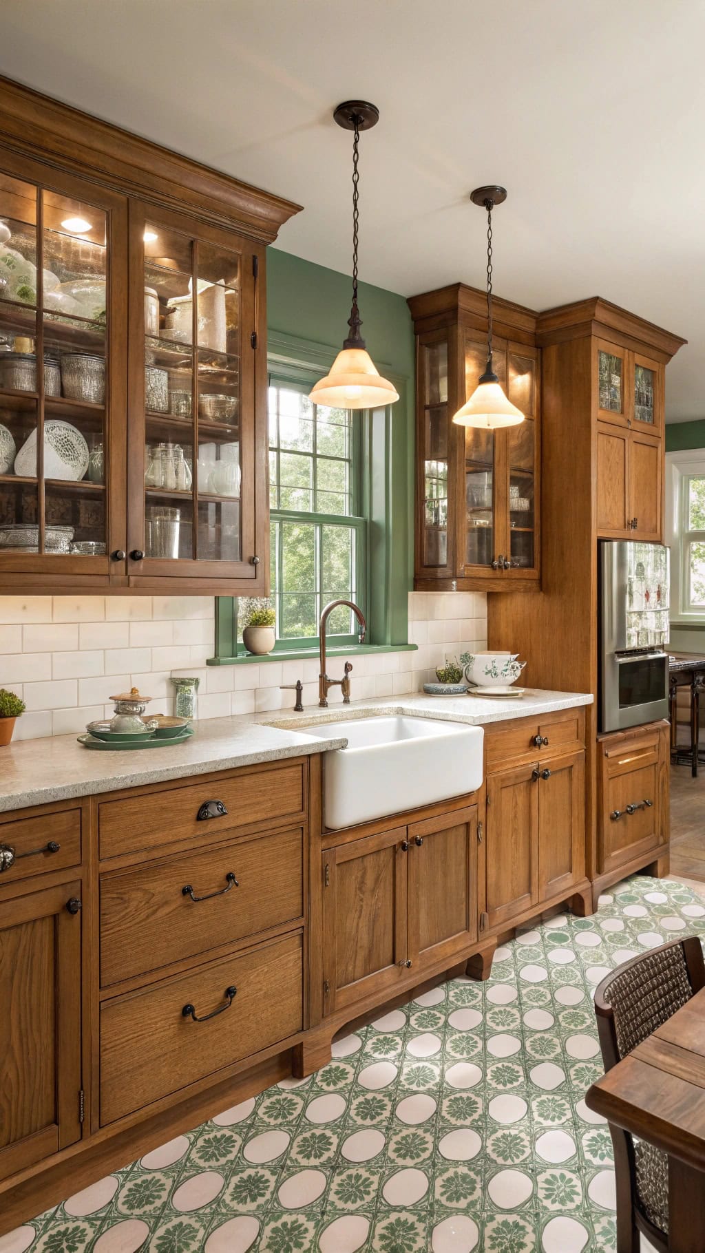 classic red oak cabinets