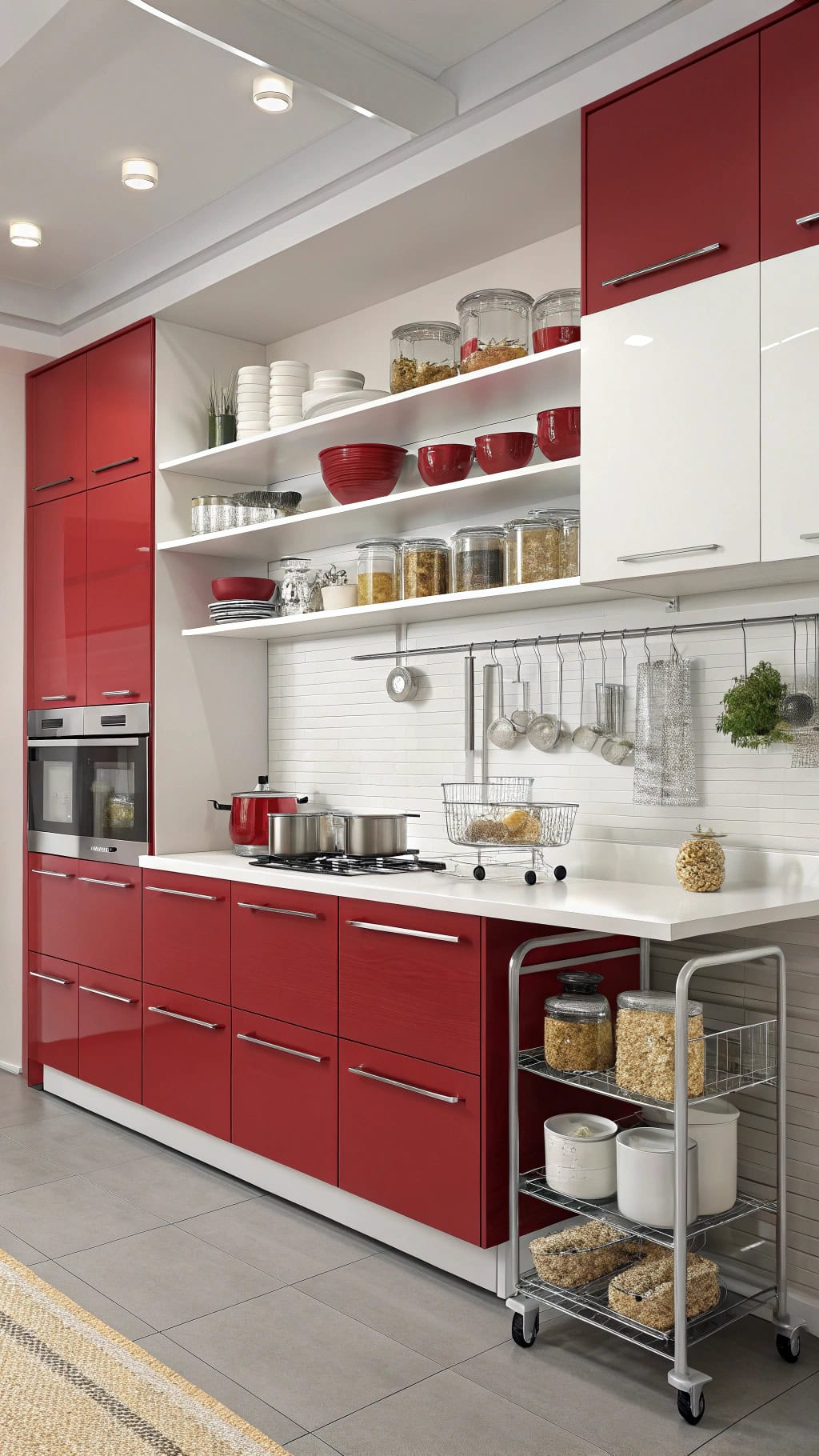 colorful kitchen organization ideas