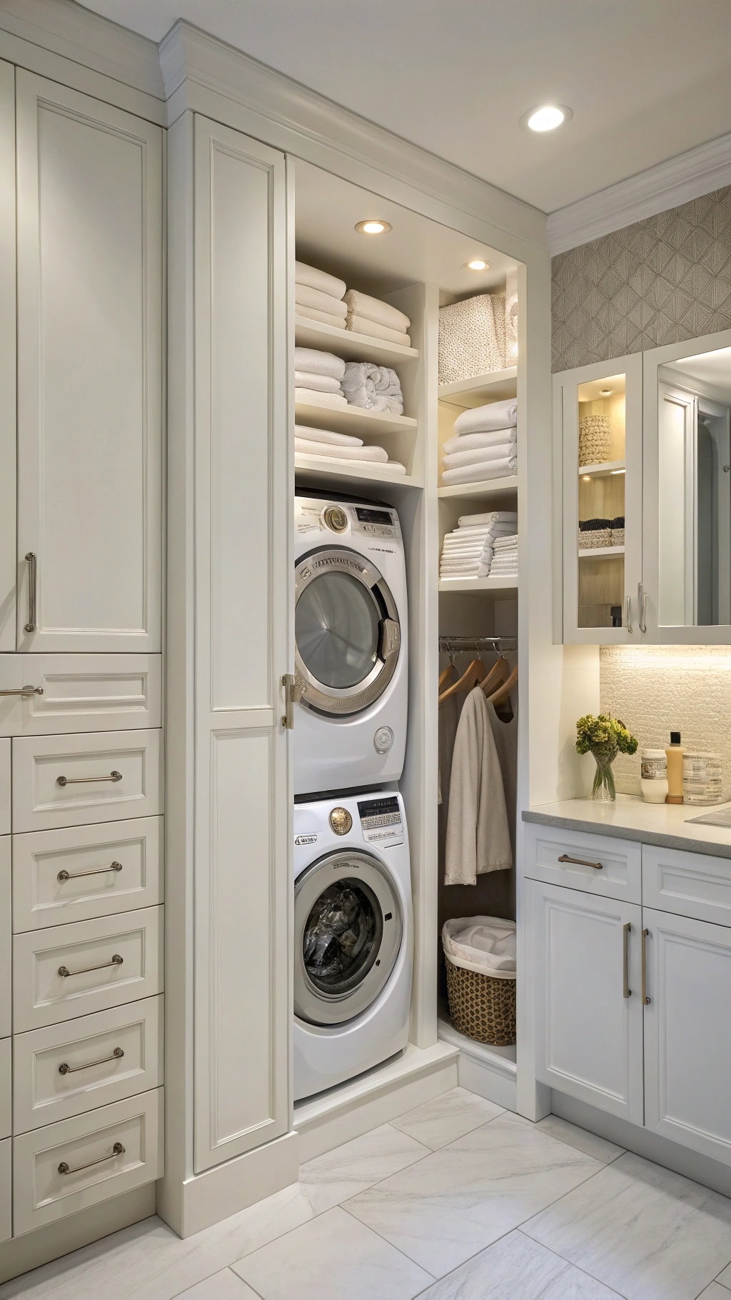 concealed kitchen storage solution