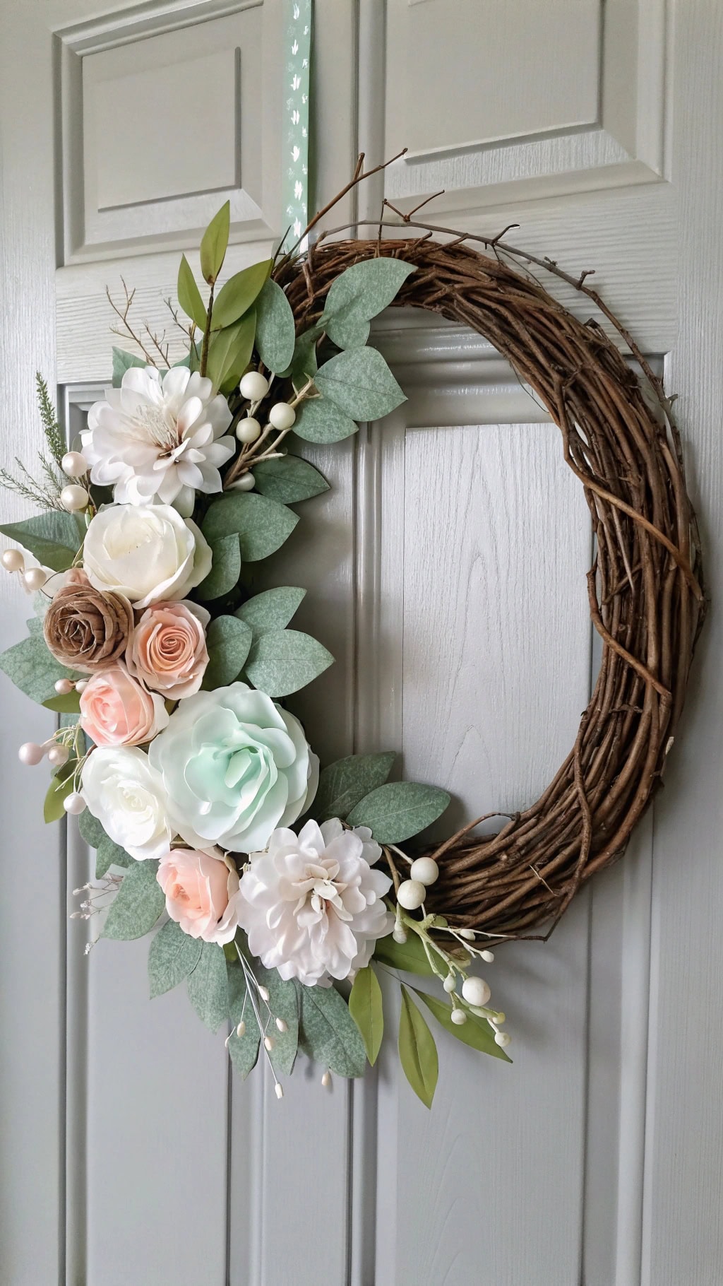 delicate floral wreath design