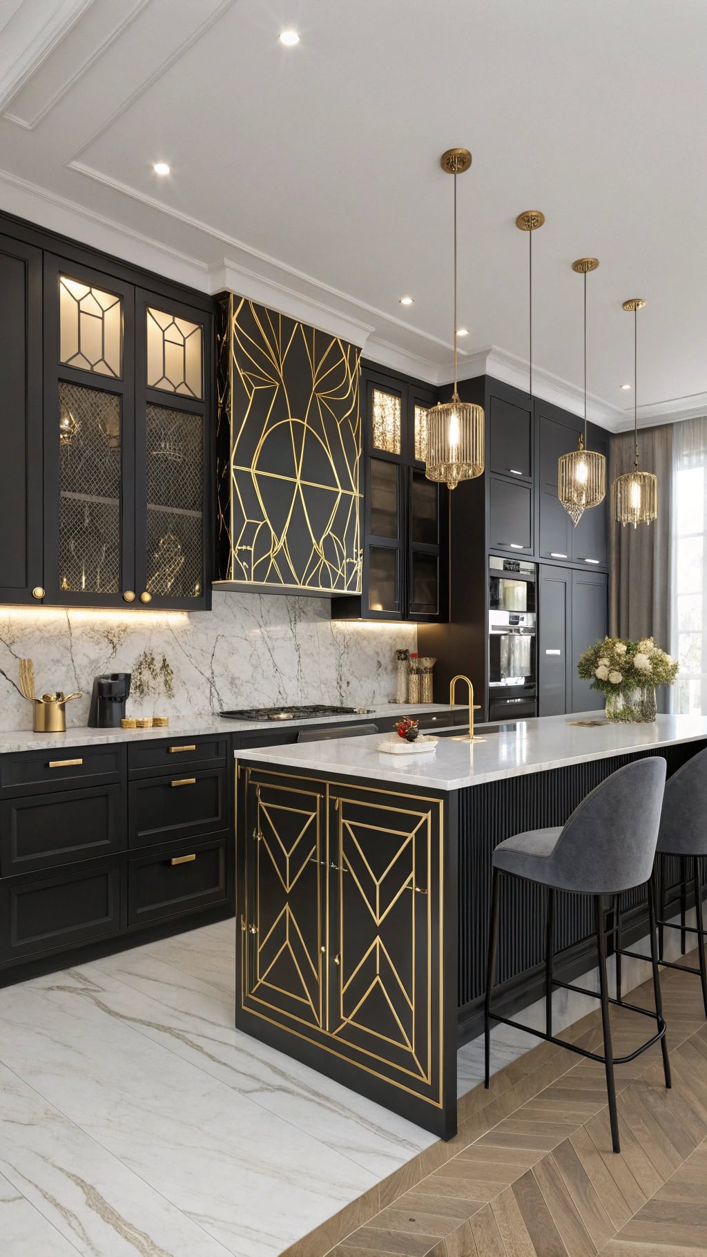 elegant black gold design