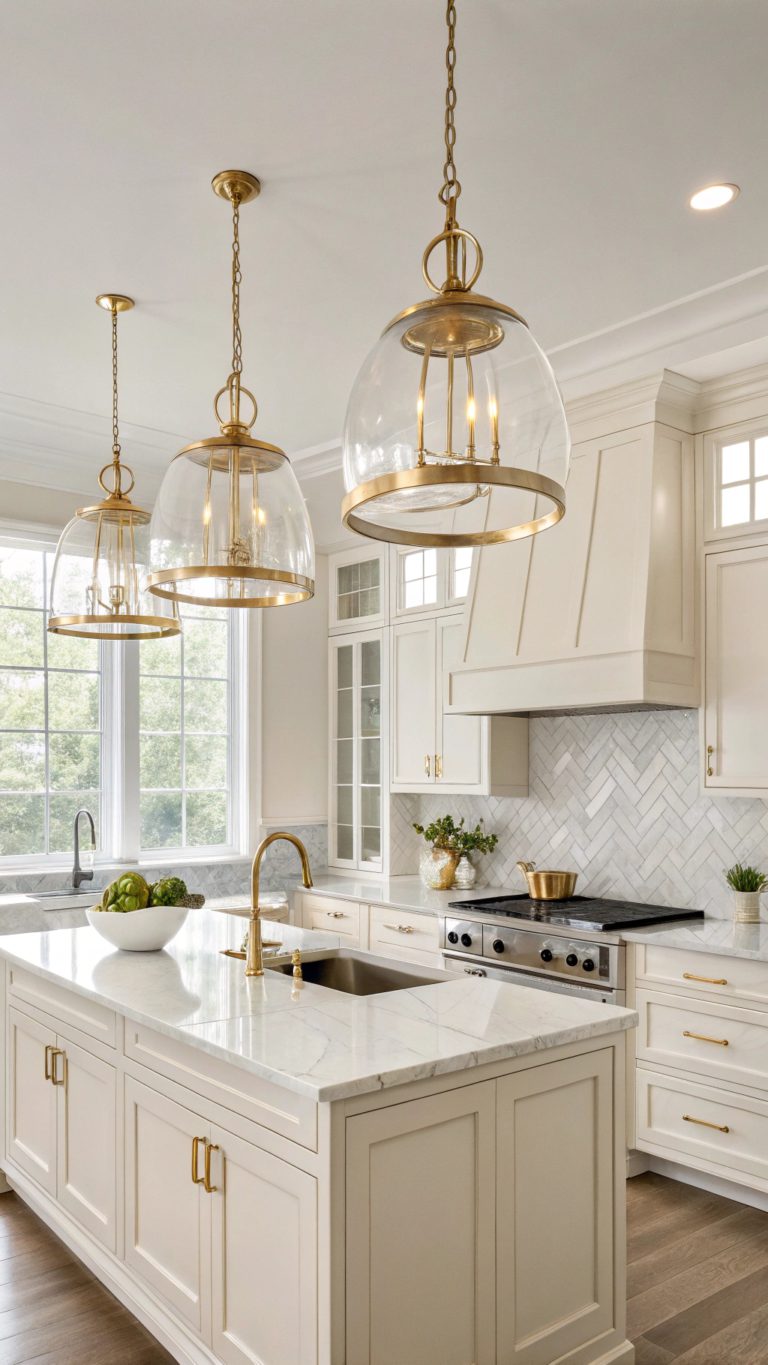 elegant cream and gold kitchens