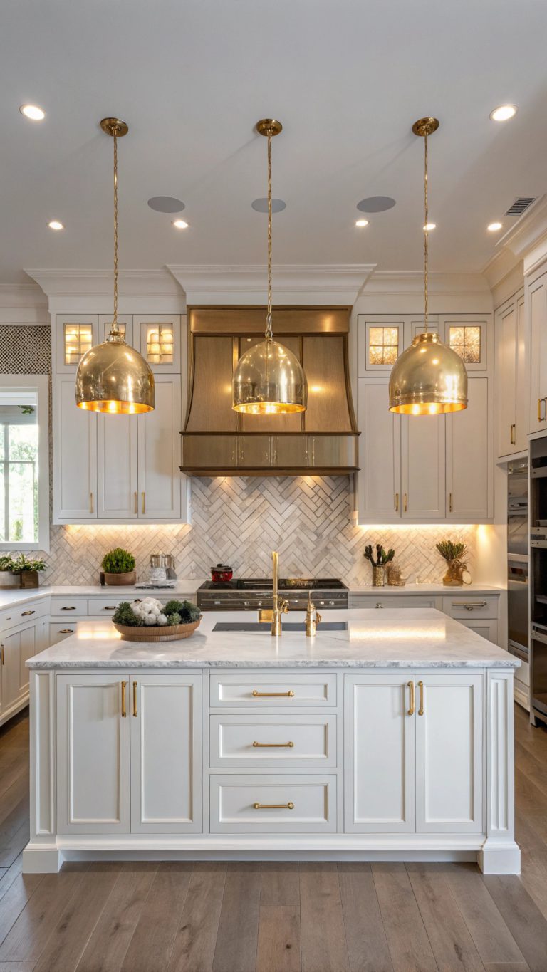 elegant gold and silver kitchens