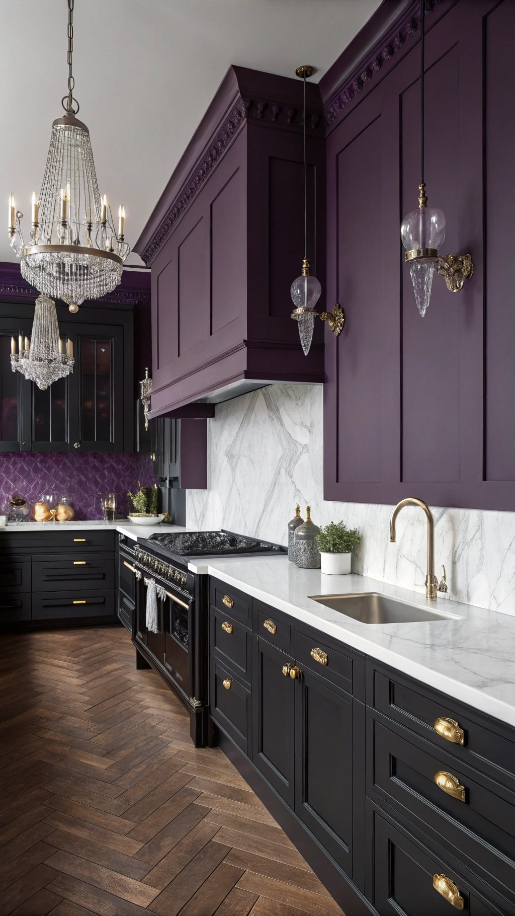 elegant gothic purple aesthetic