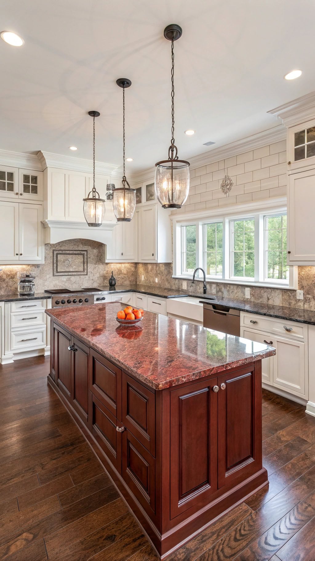 elegant kitchen with island