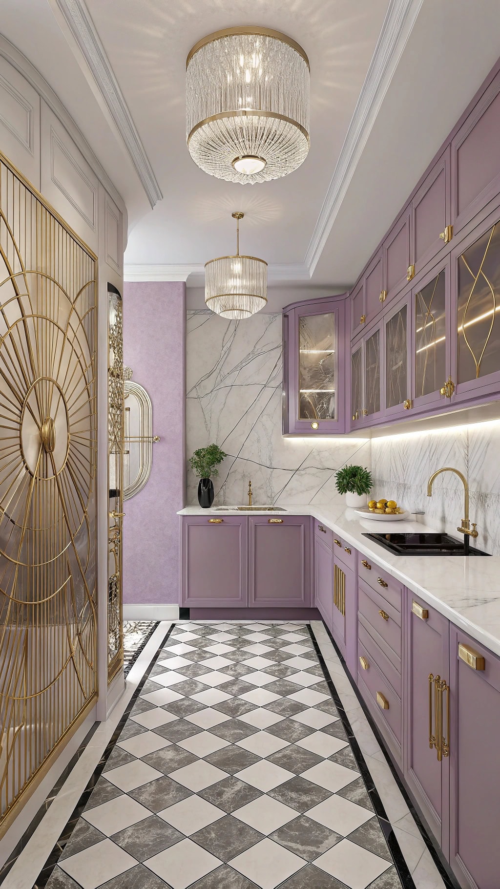 elegant purple culinary design