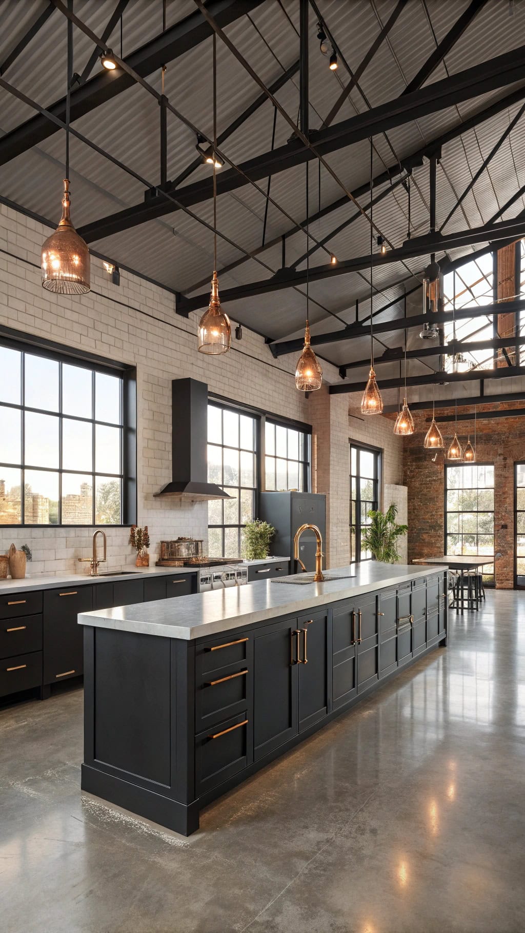 elegant rose gold kitchen