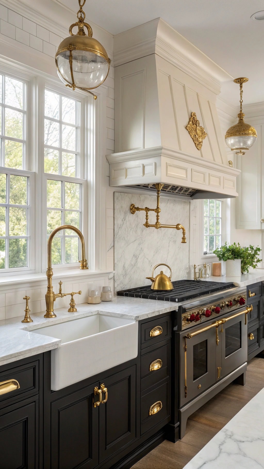 elegant vintage kitchen fixture