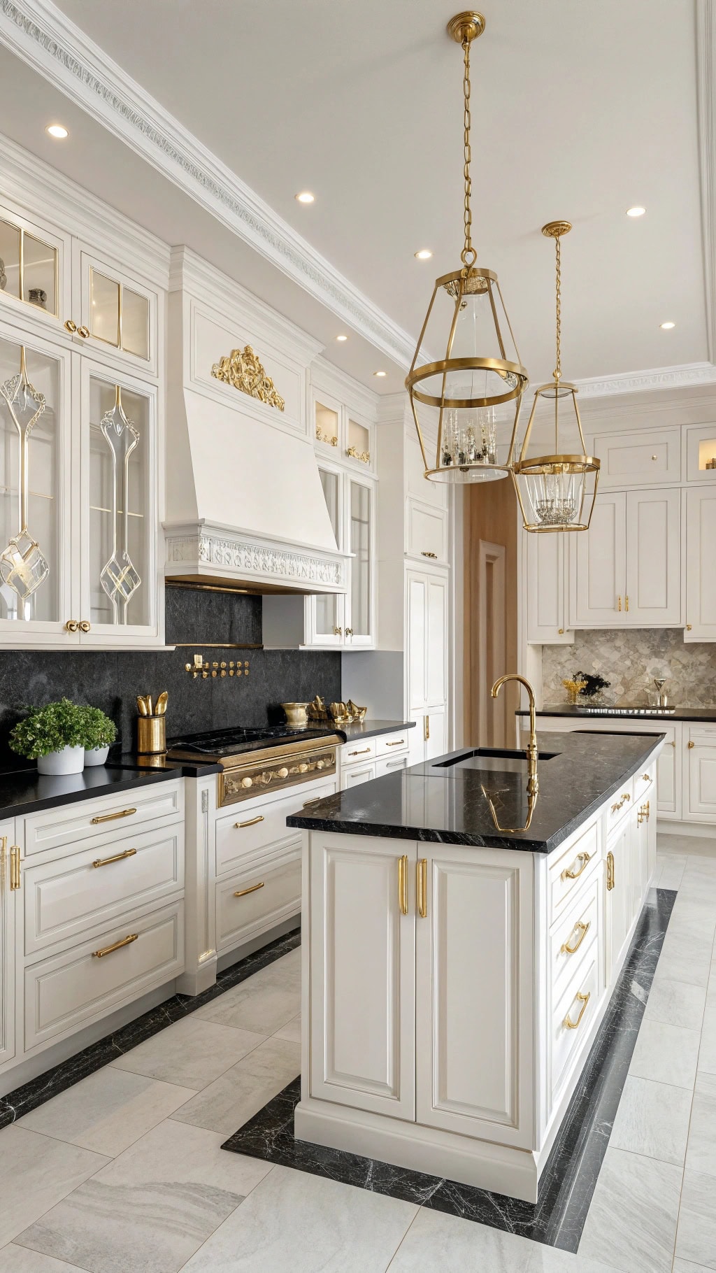 elegant white cabinet design