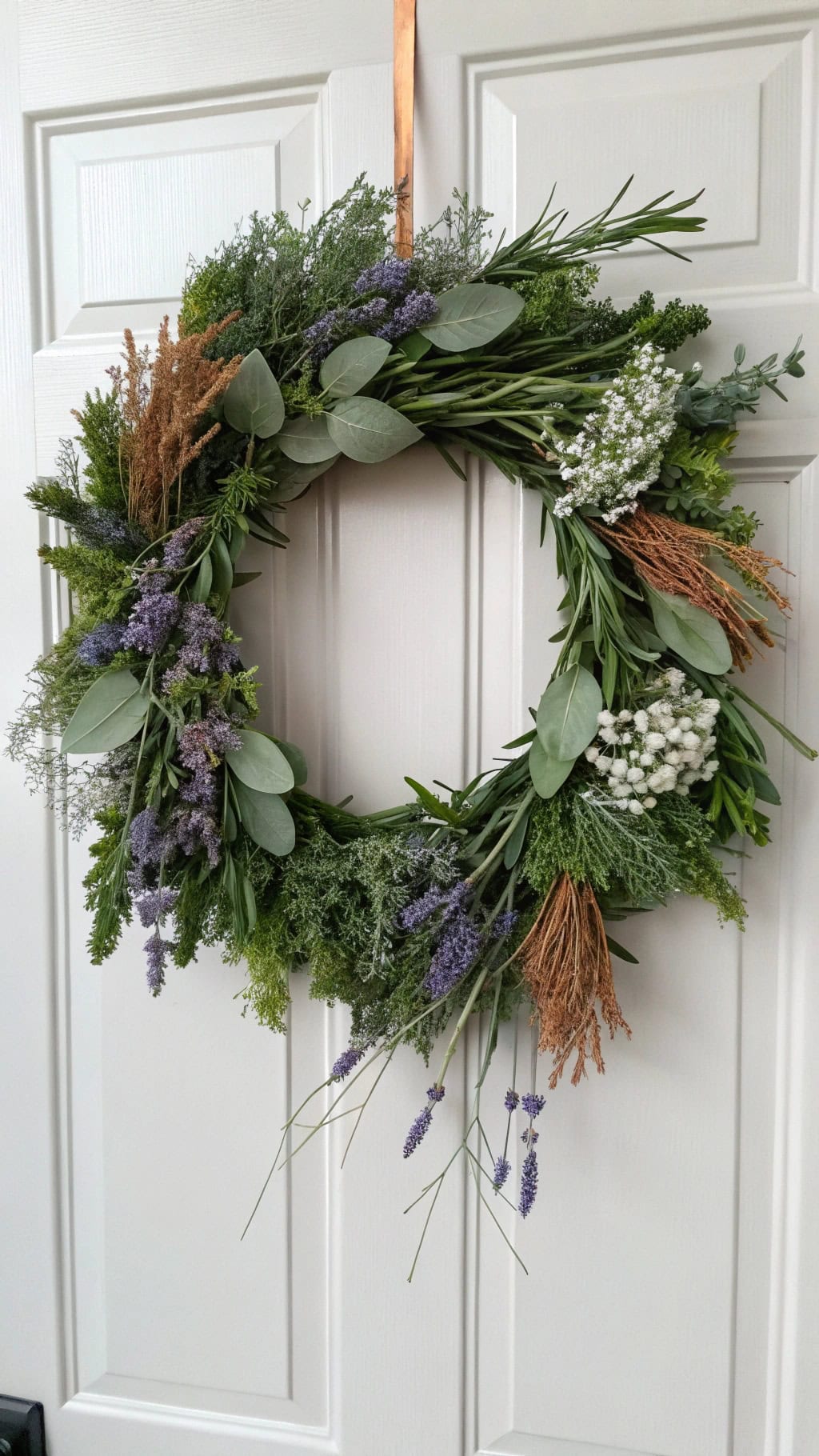 herb inspired decorative wreath