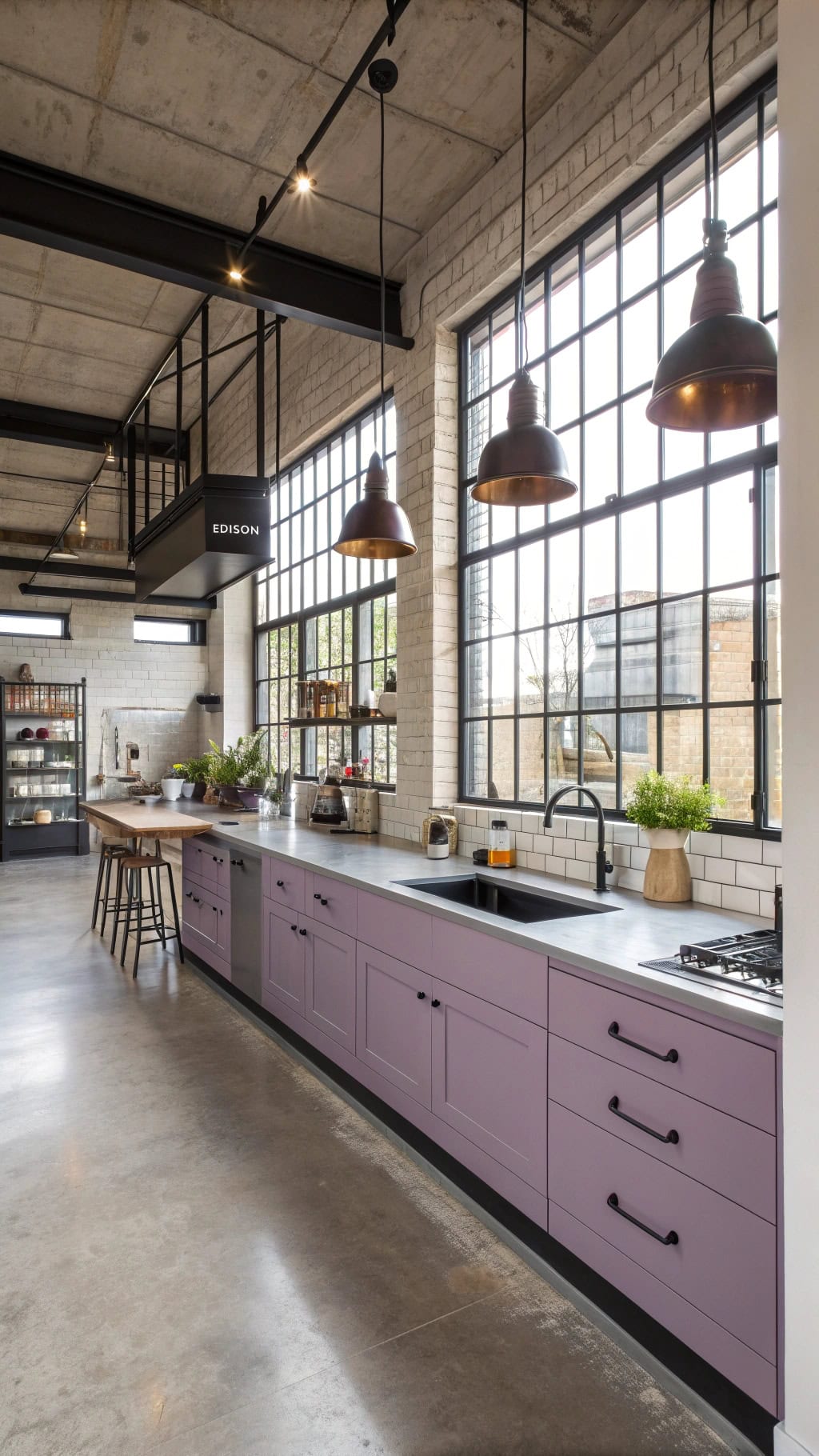 lilac accents in industry