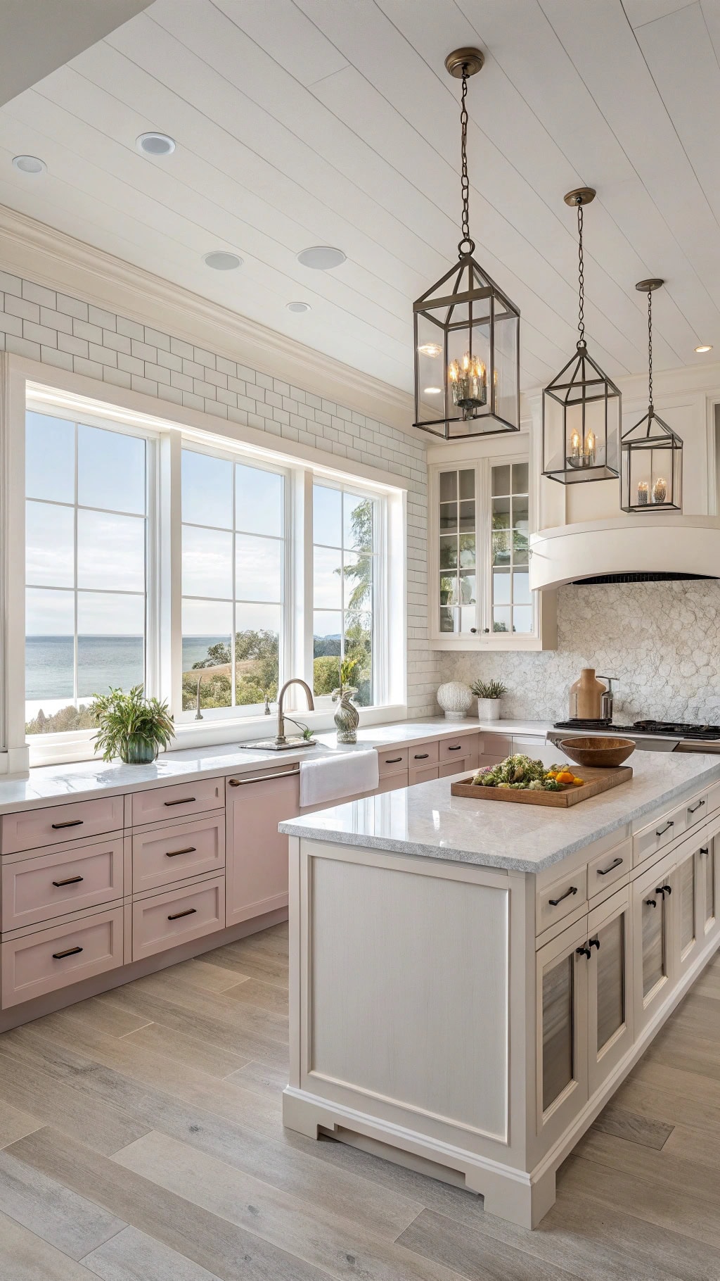 mauve accented coastal elegance