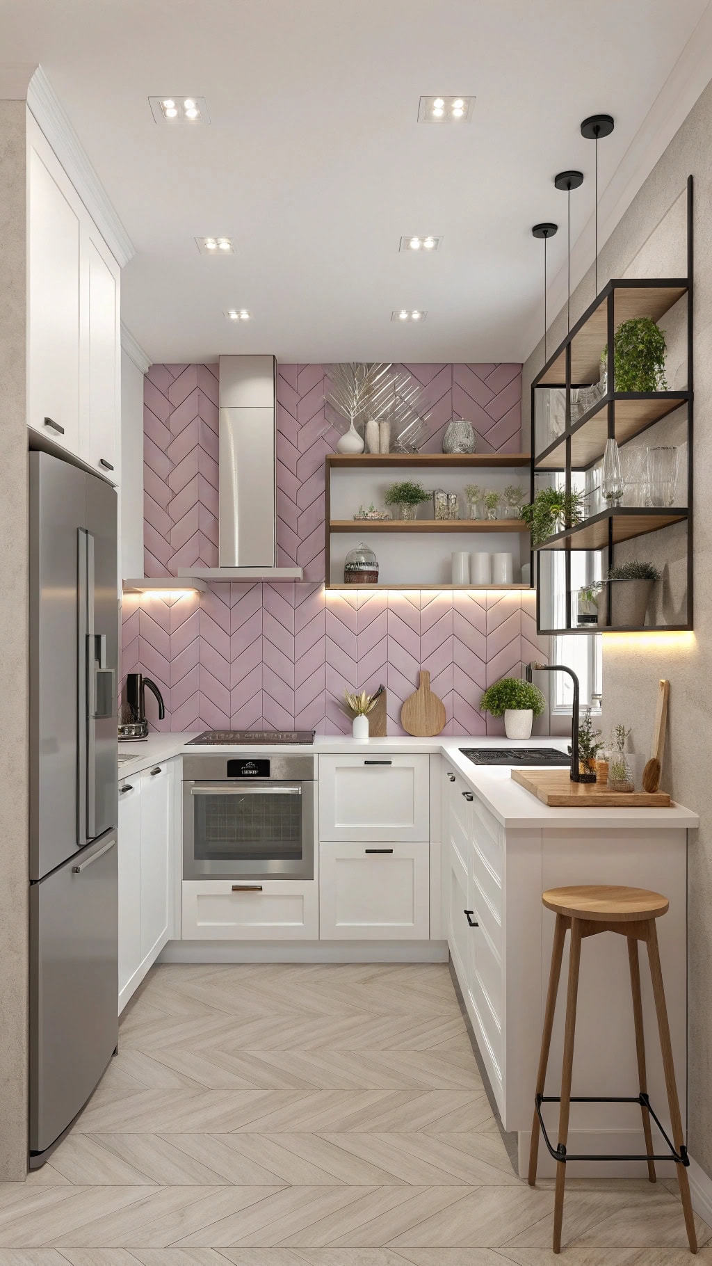 mauve decor for small spaces