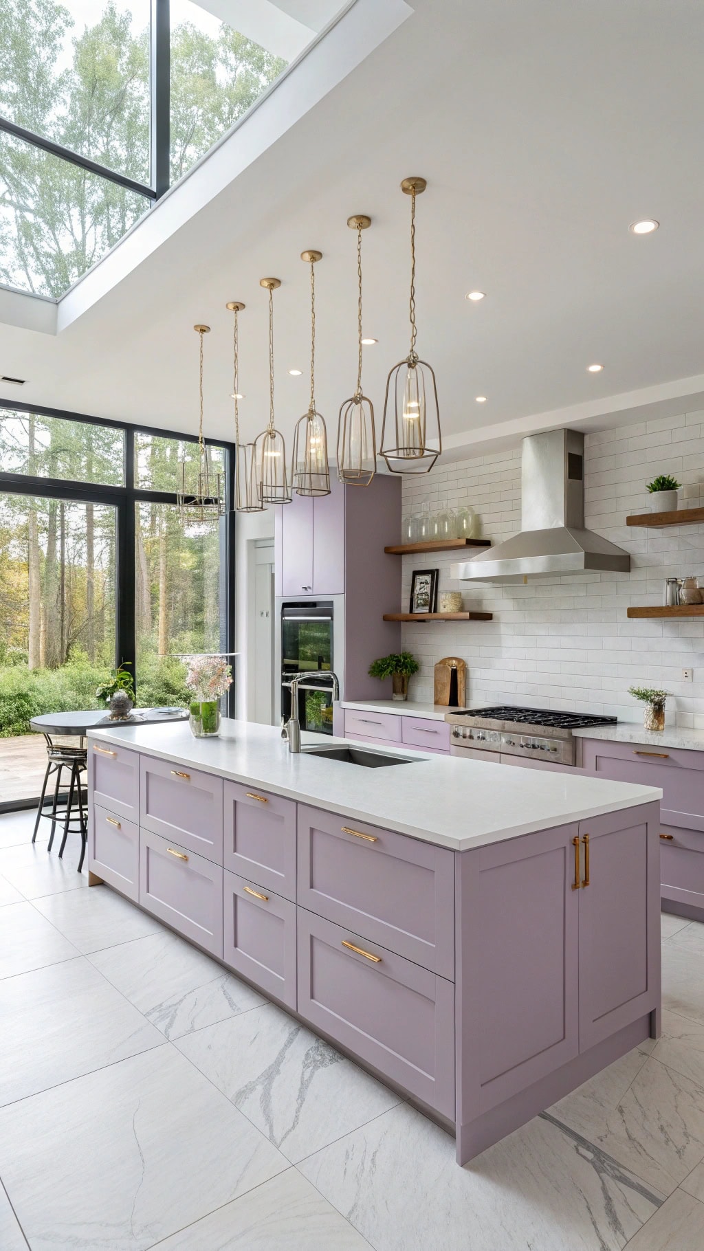 modern lilac interior design