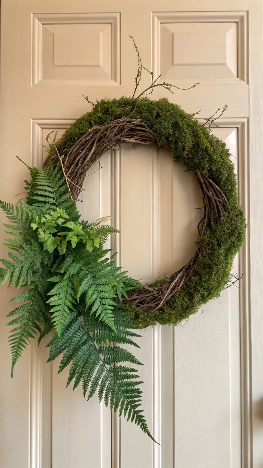 moss and fern display