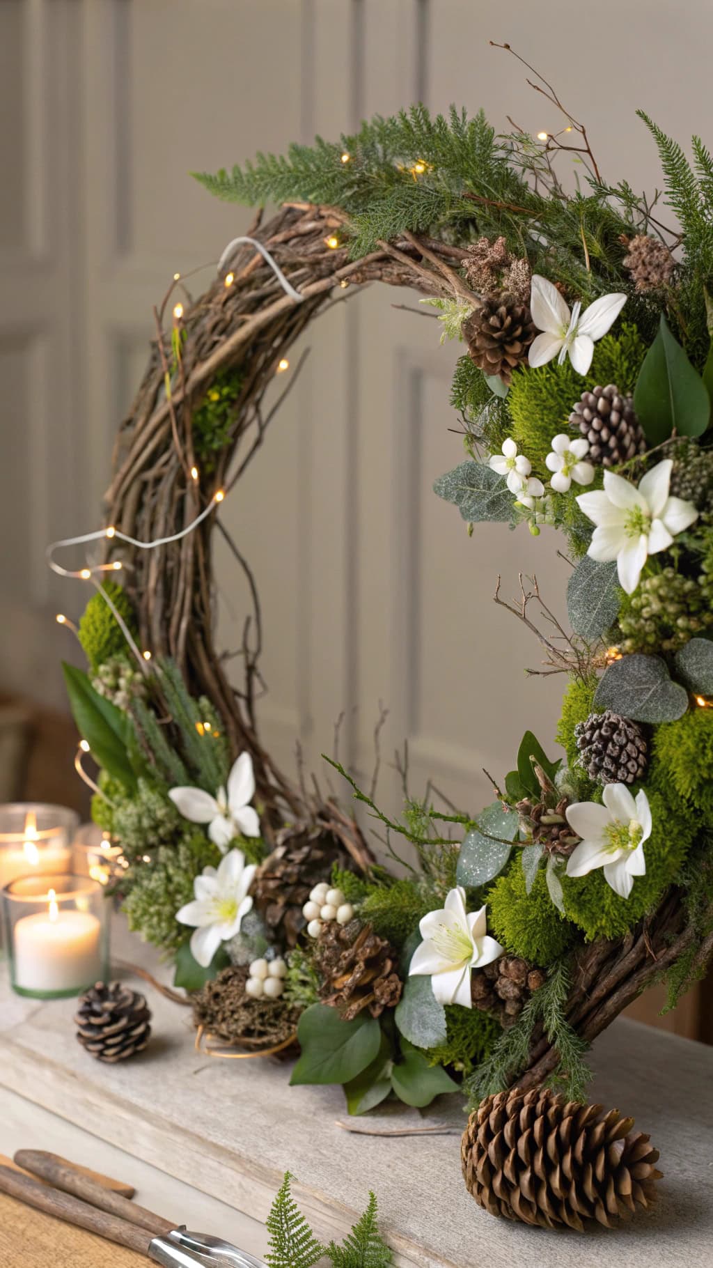 nature themed floral arrangement