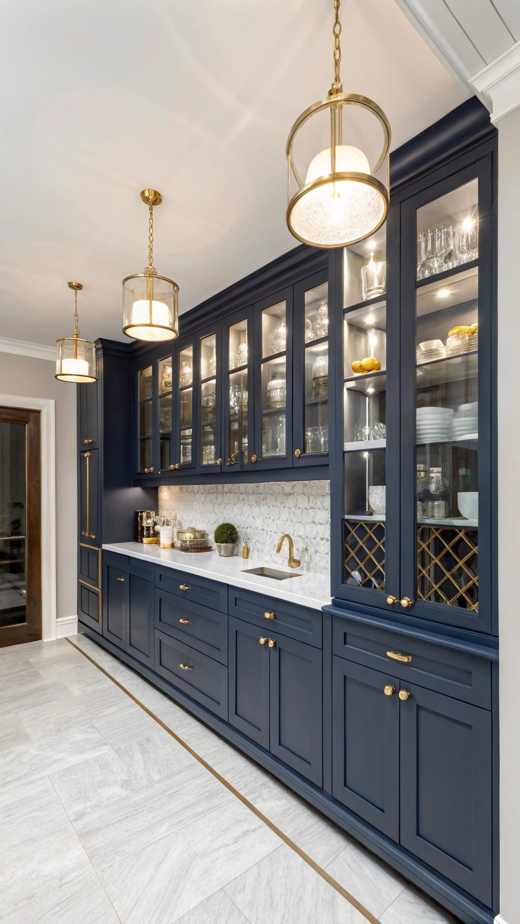 navy butler s pantry elegance