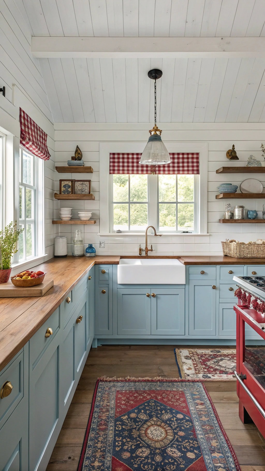 powder blue barn red