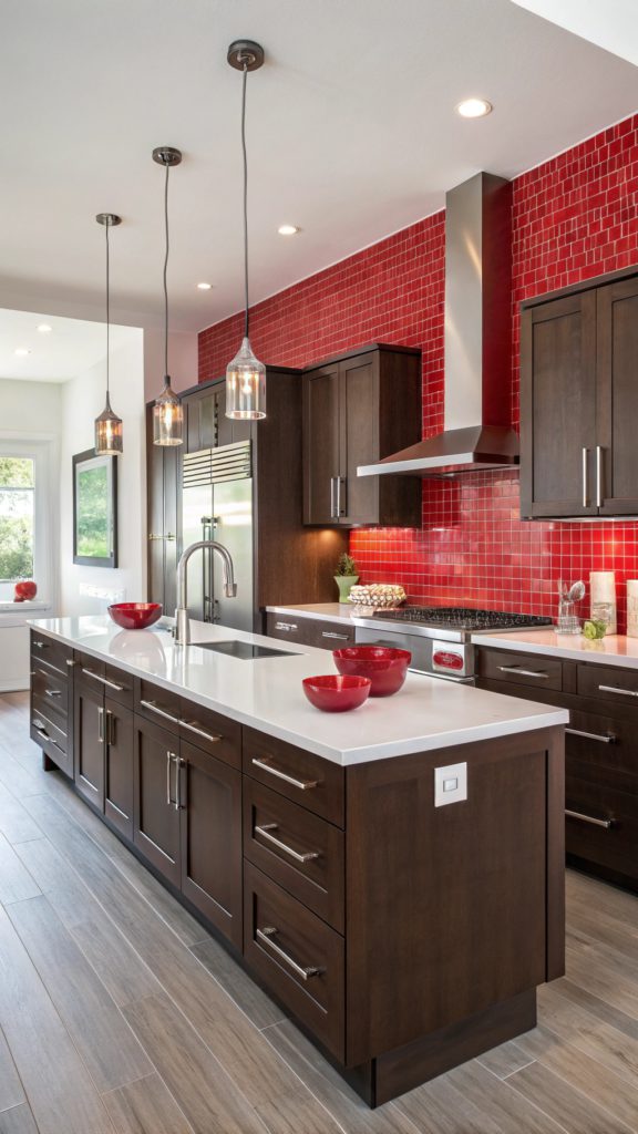 15 Stunning Red Backsplash Kitchen Designs to Inspire You