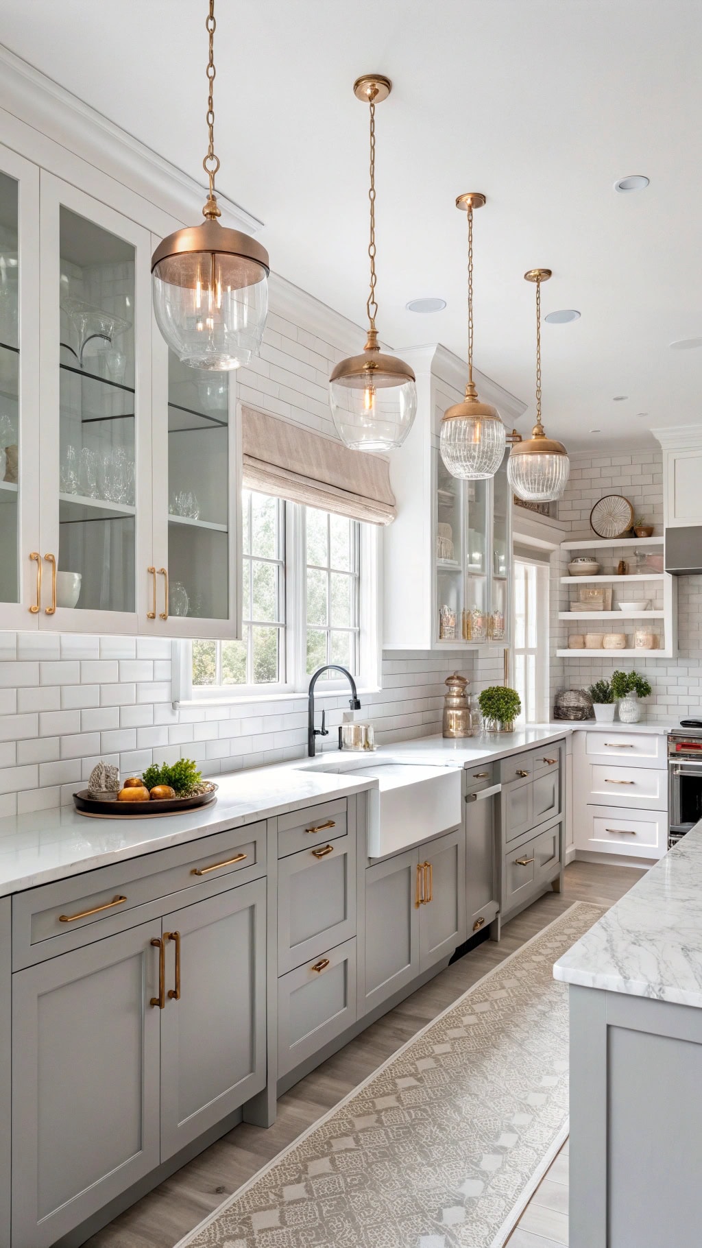 rose gold kitchen accents