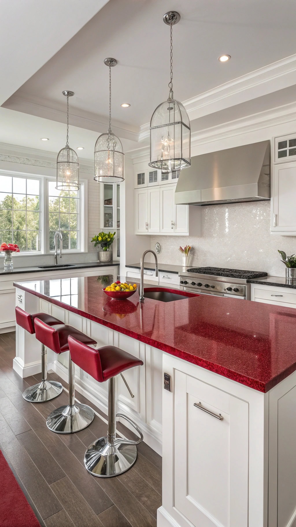 ruby red countertop features