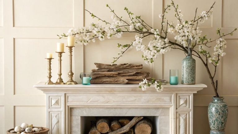 spring mantle decoration ideas