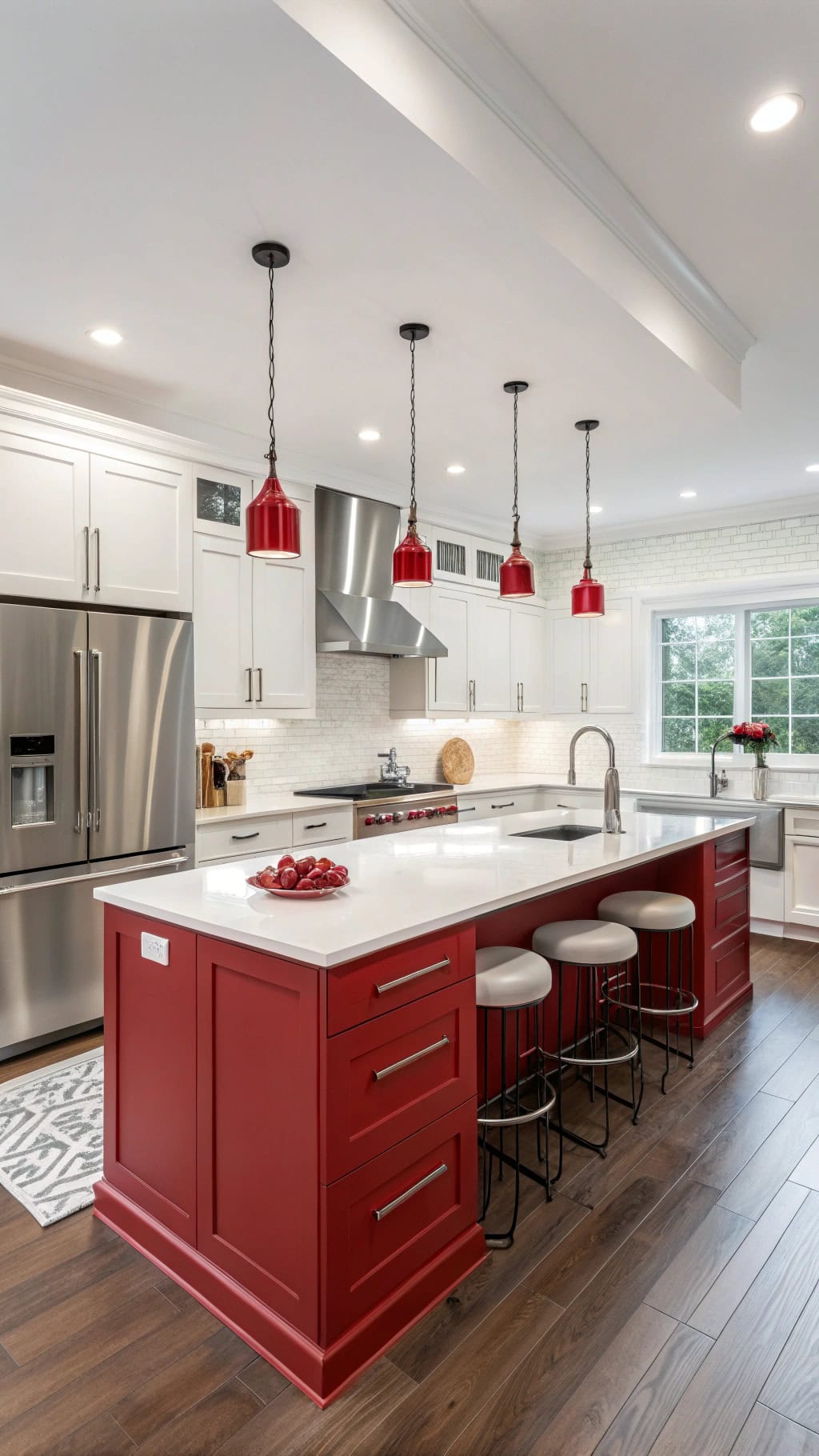 stylish dual colored cabinets