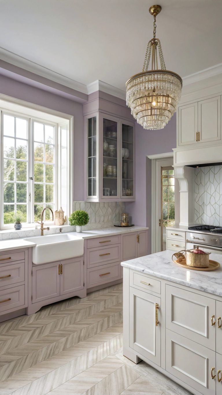 stylish lilac kitchen ideas