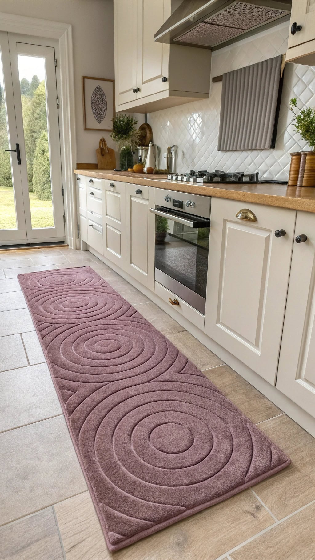 stylish mauve kitchen decor