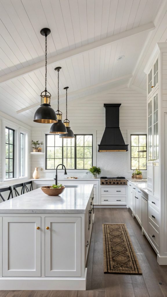 23 Beautiful Black, White, And Gold Kitchen Designs You’ll Love