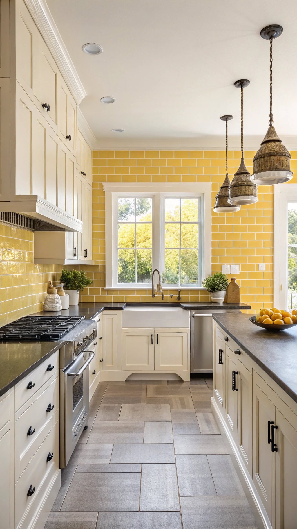 timeless yellow tile design