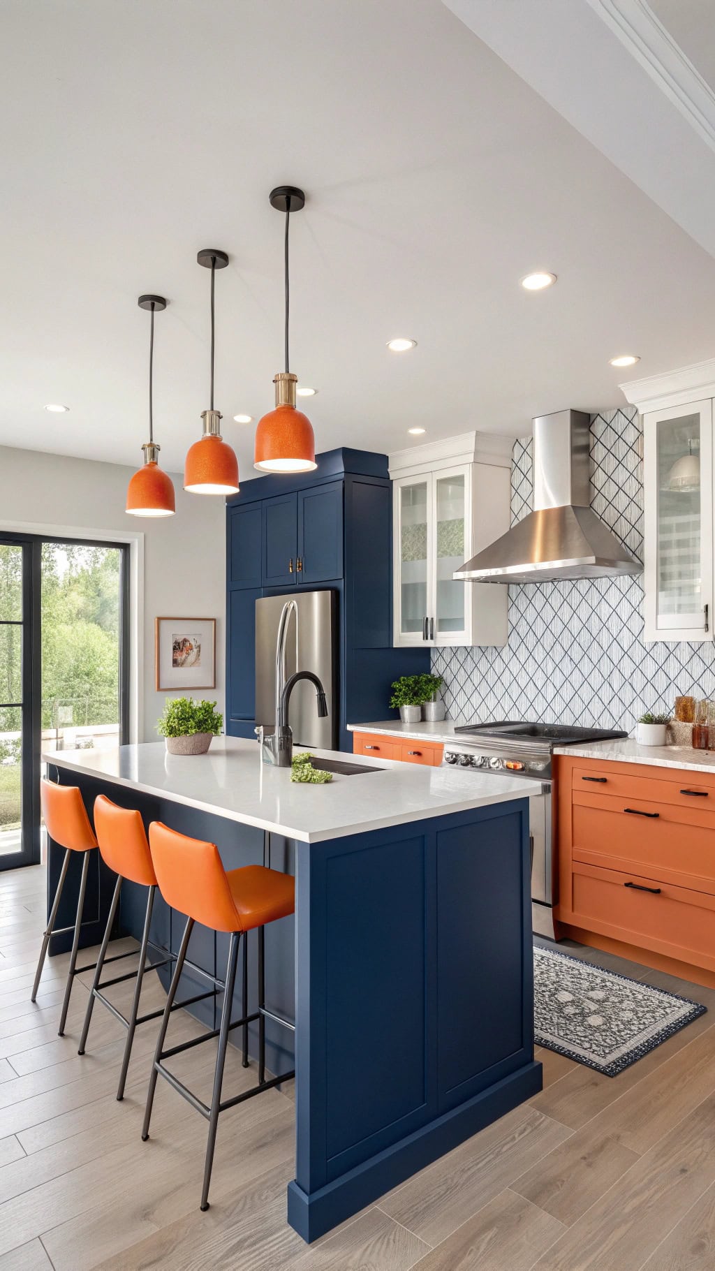 vibrant contemporary kitchen aesthetics