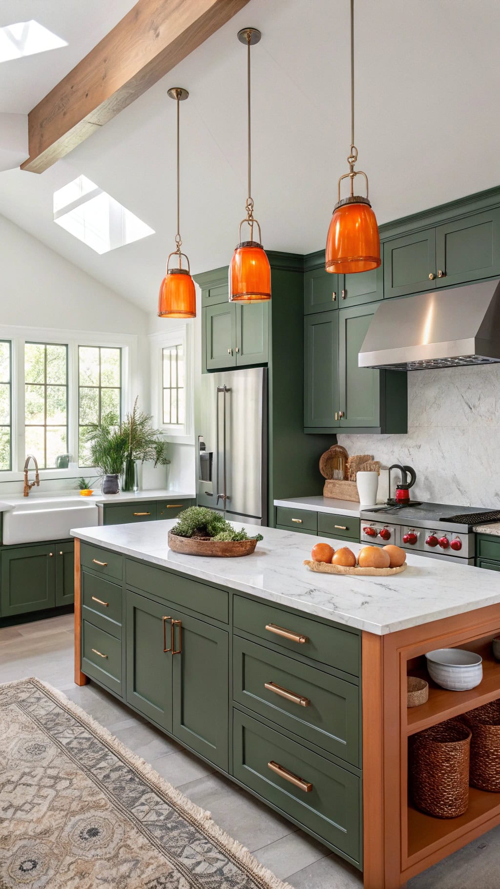 vibrant kitchen color scheme